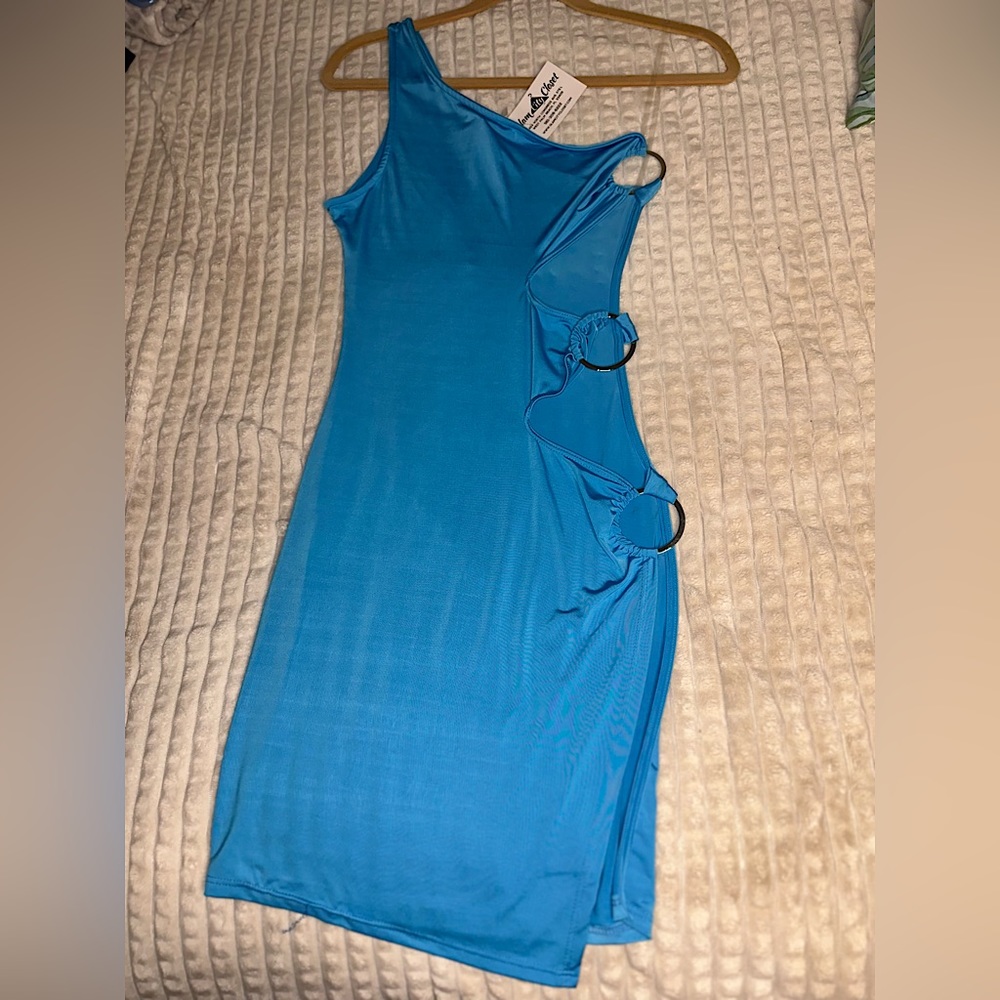 Blue short fashion dress